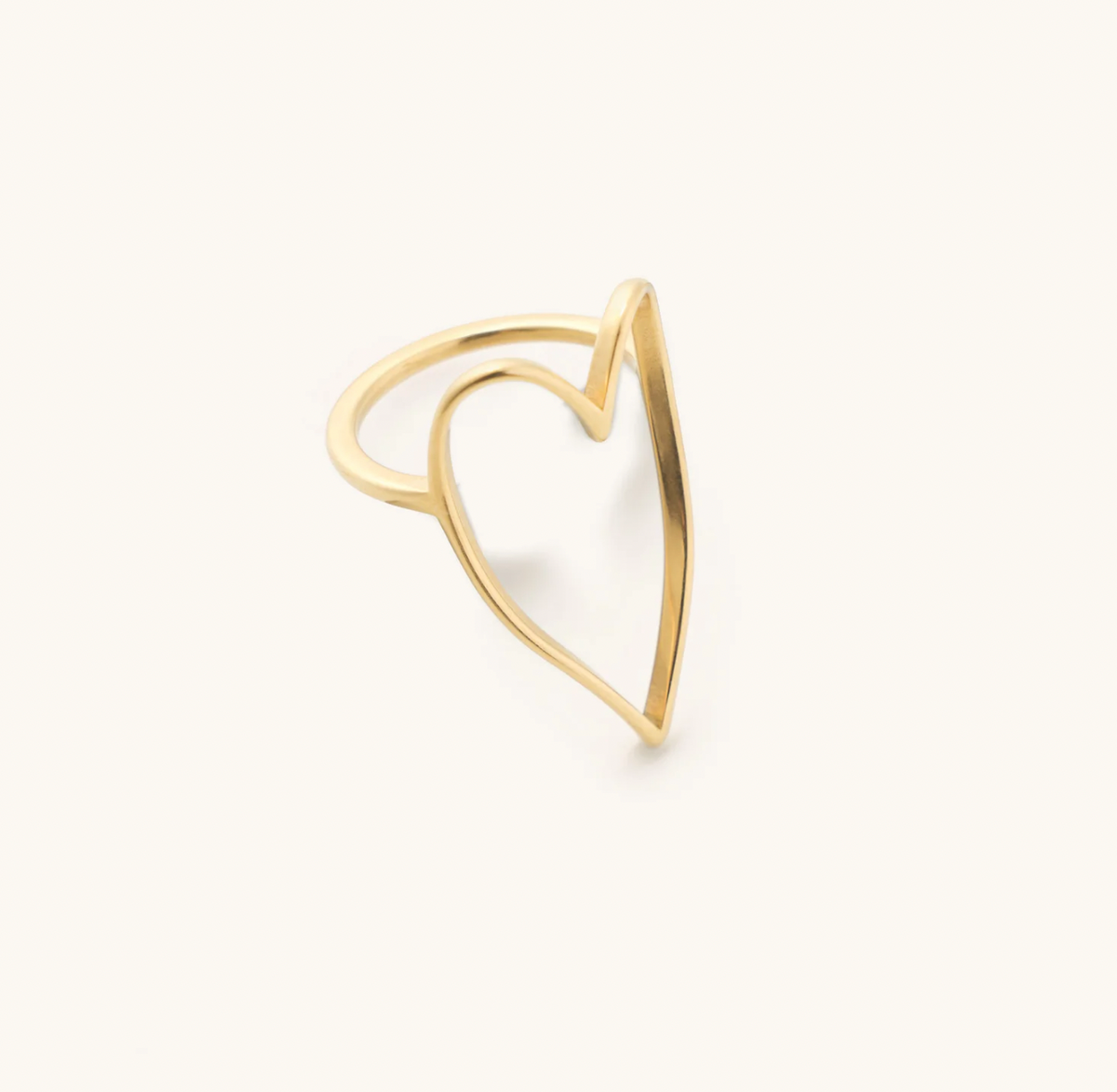 Nikki Smith Designs • Waterproof Croissant Ring Gold main image 1