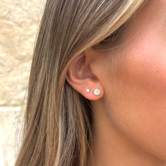 Emily Studs- Round Cut