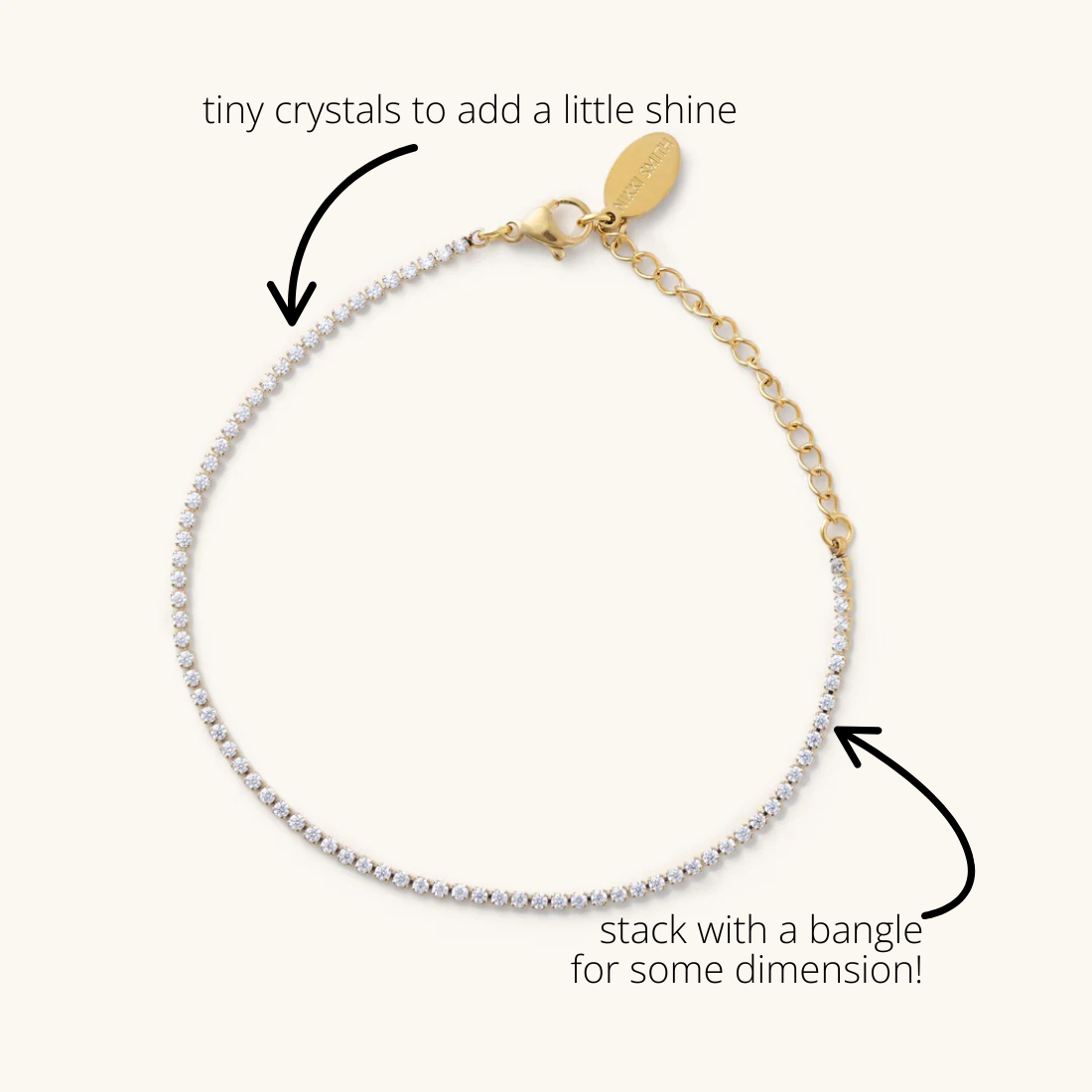 Micro Gold Tennis Bracelet