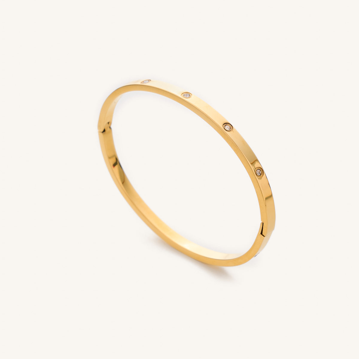 Bracelet Créateur 'Illuminations' blanc boréal argenté - 40 mm [P6375