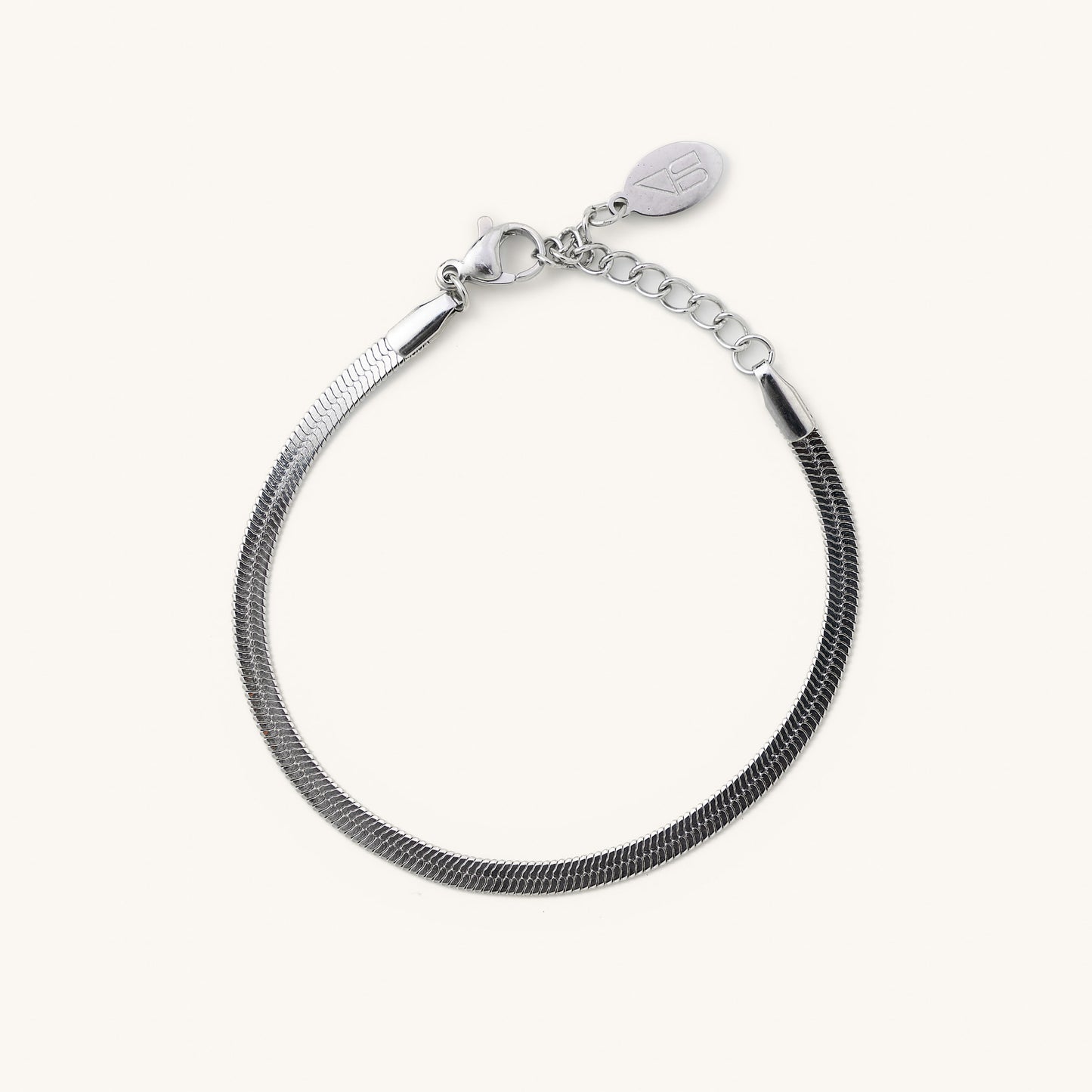 Silver Herringbone Bracelet - Nikki Smith Designs