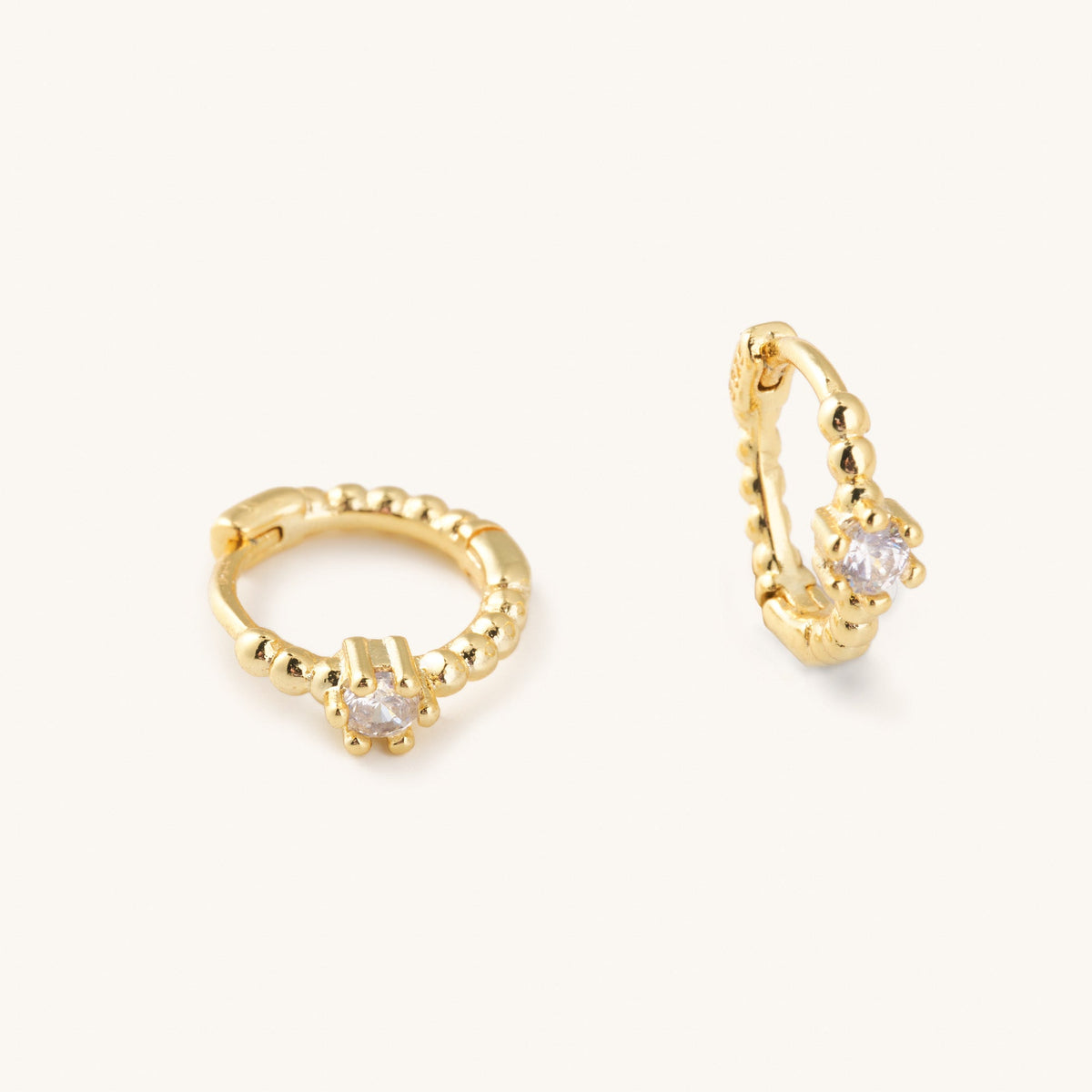 Nikki Smith - Crystal  Gem huggie Earrings main image 1
