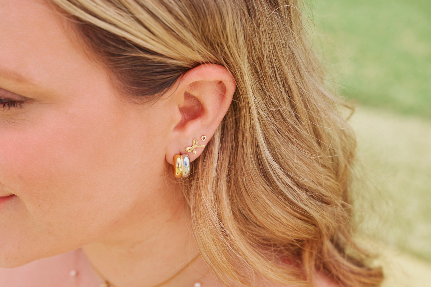 Two Toned Tube Hoops