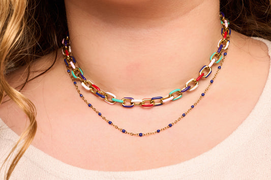Gold Bella Multicolor Choker