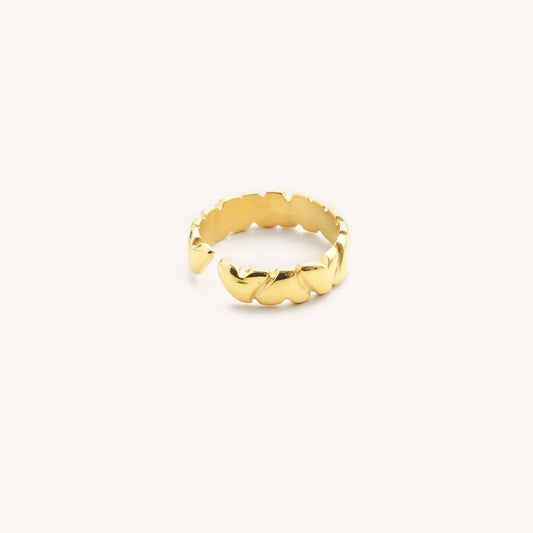 Jackie Bubble Heart Ring