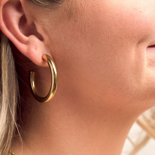 Rome Tube Hoops- Medium & Large