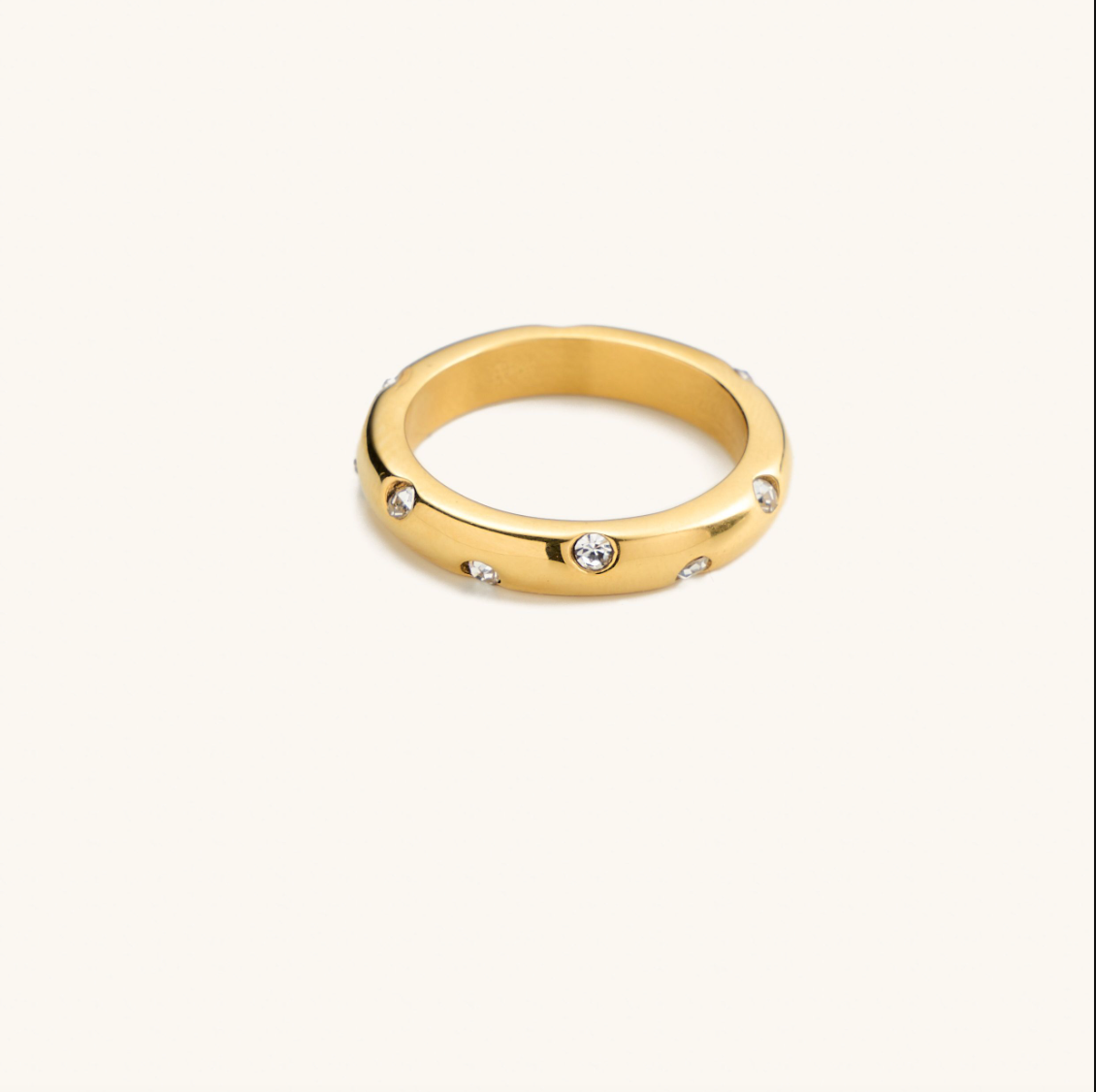 Bubble Pave Crystal Ring