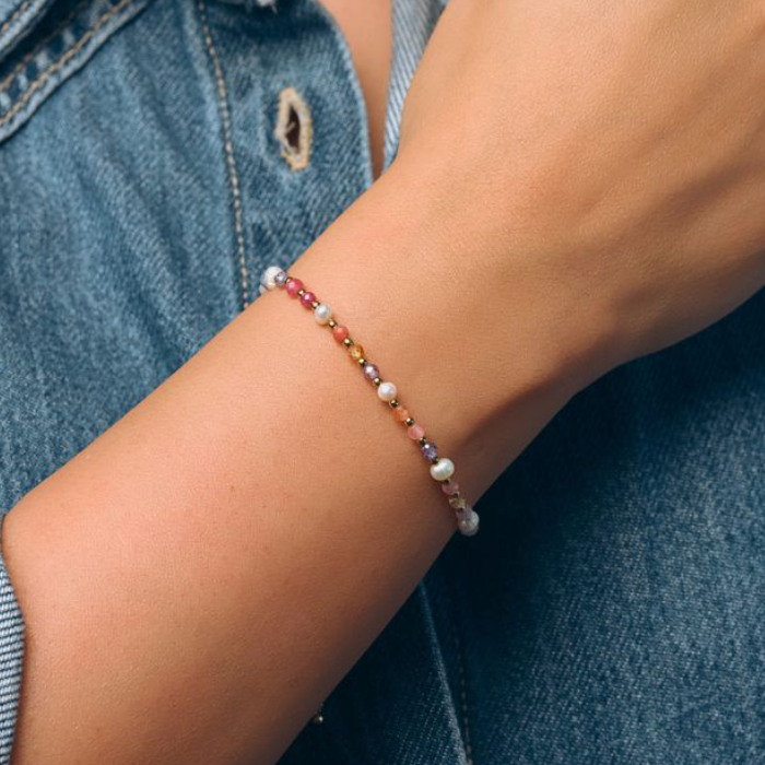 Penelope Pink Pearl Bracelet