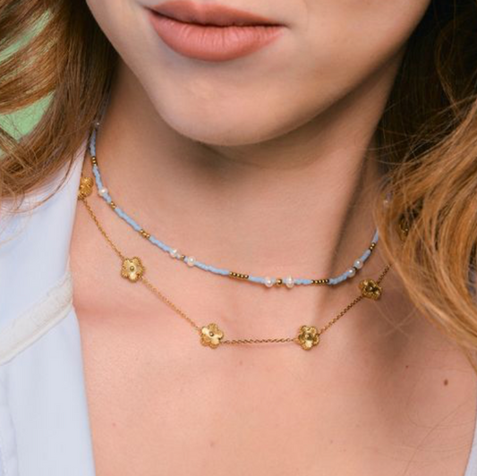 Mini Gold Flora Necklace