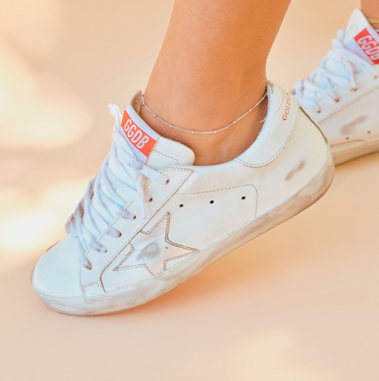 Waterproof Silver Jess Anklet