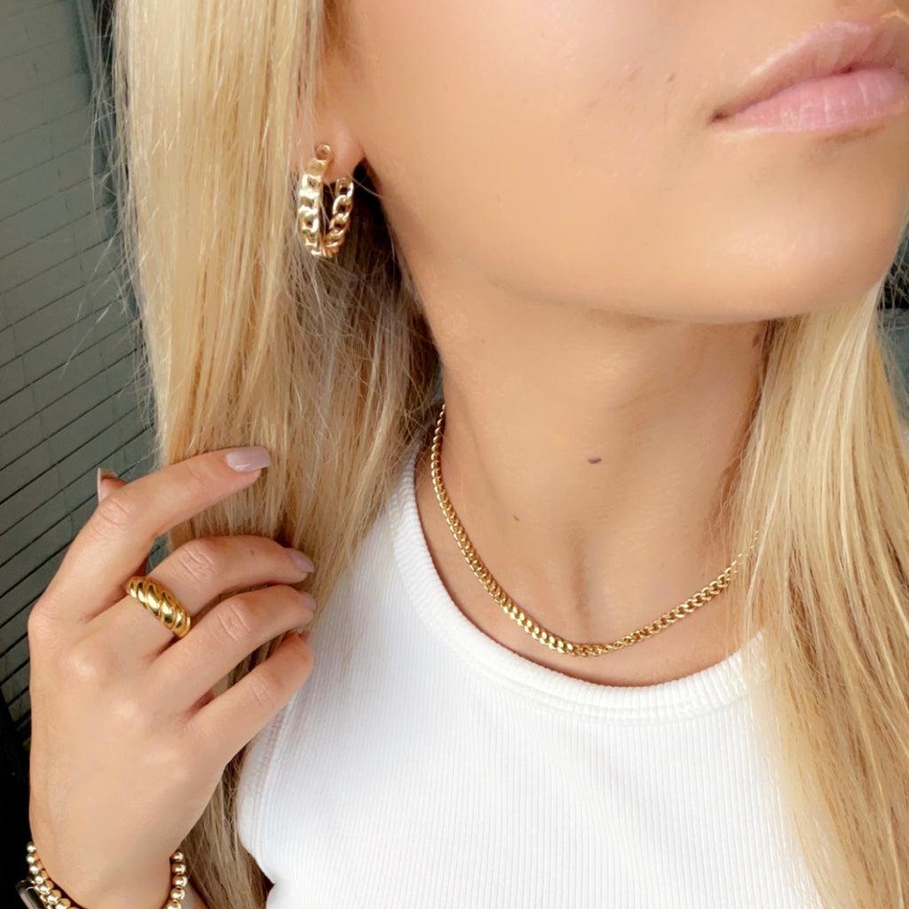 Mia Braided Hoop Earrings - Nikki Smith Designs 