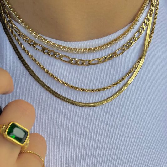 Skinny Golden Rope Necklace - Nikki Smith Designs