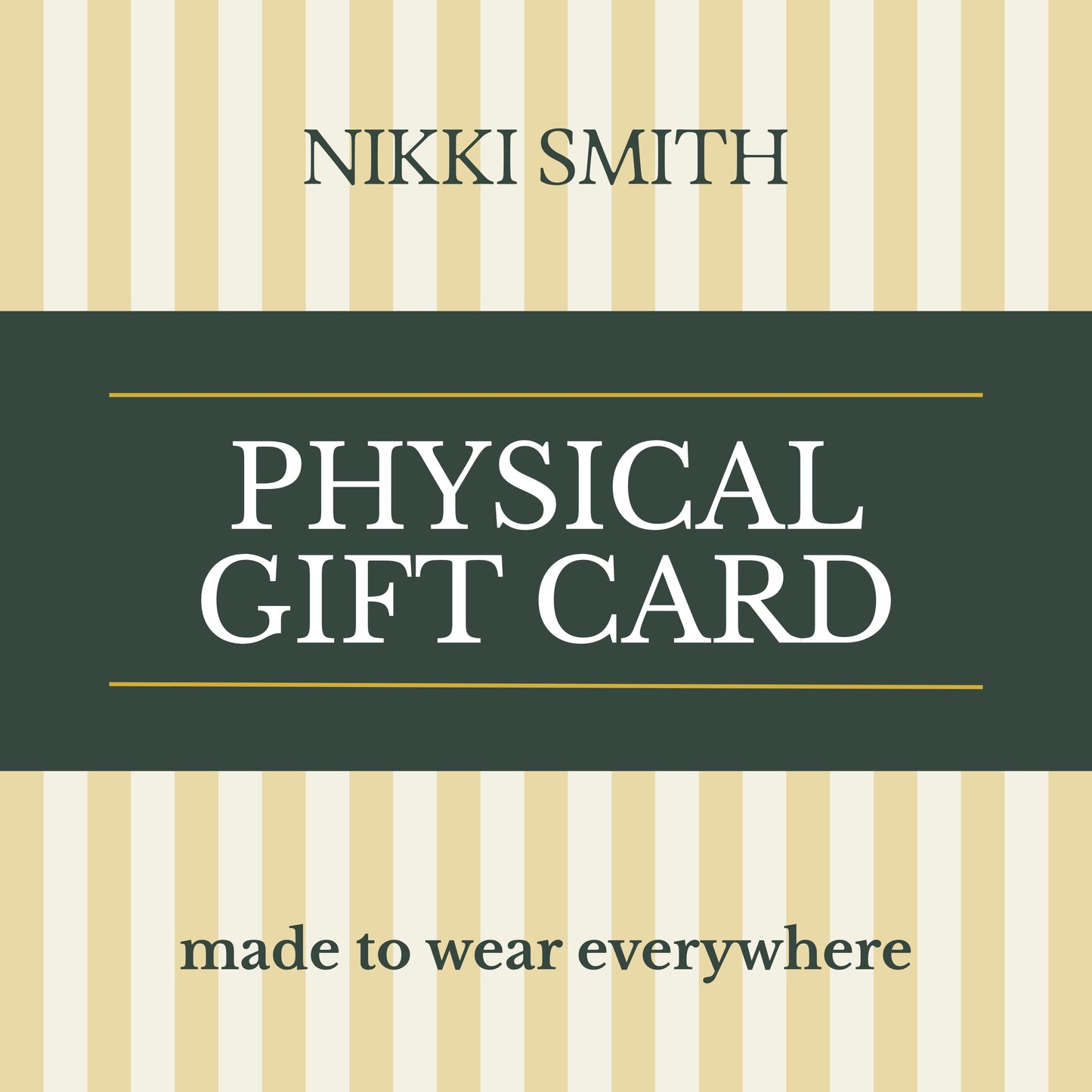 Physical Gift Card
