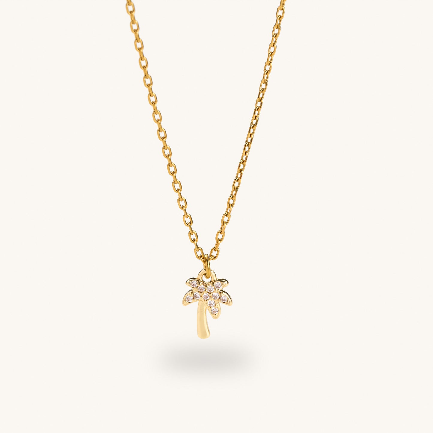 Golden Palm Tree Necklace