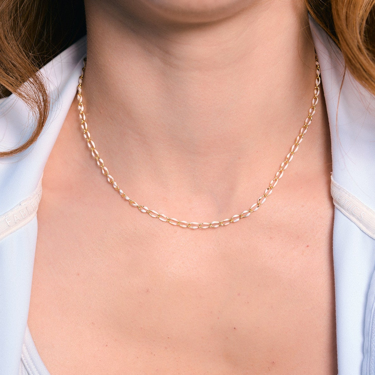 Charlotte White Choker