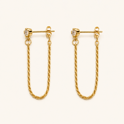 Lucinda Chain Drop Studs