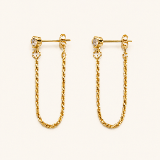 Lucinda Chain Drop Studs