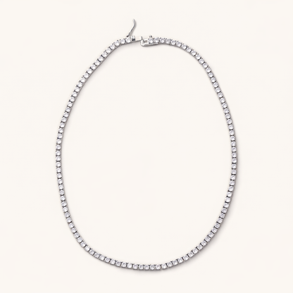 Silver Gigi Tennis Necklace