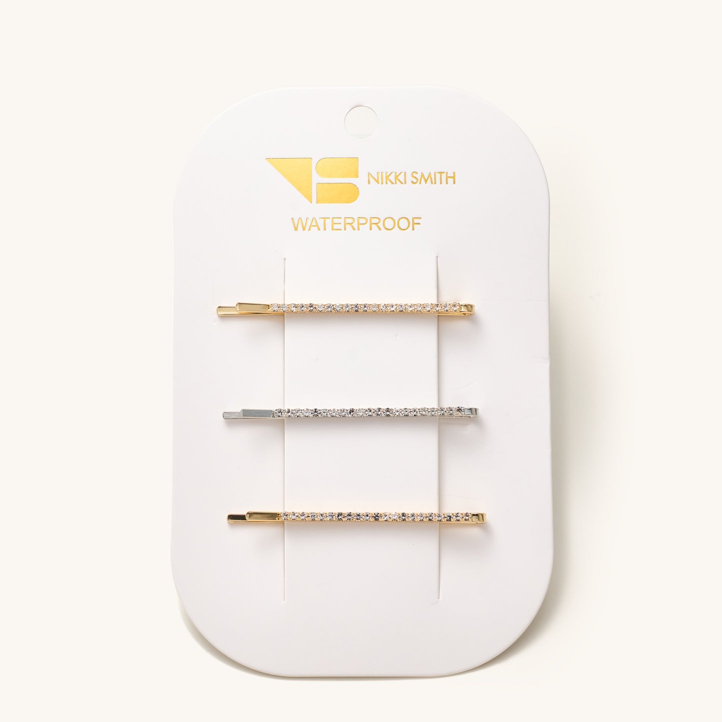 3PK Diamond Skinny Bobby Pin