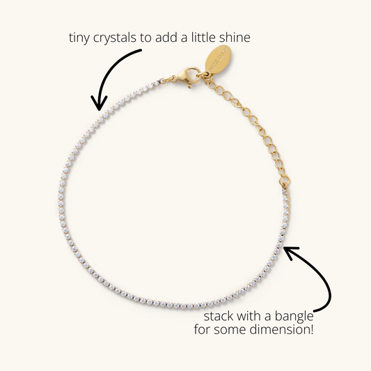 Micro Tennis Bracelet- Waterproof