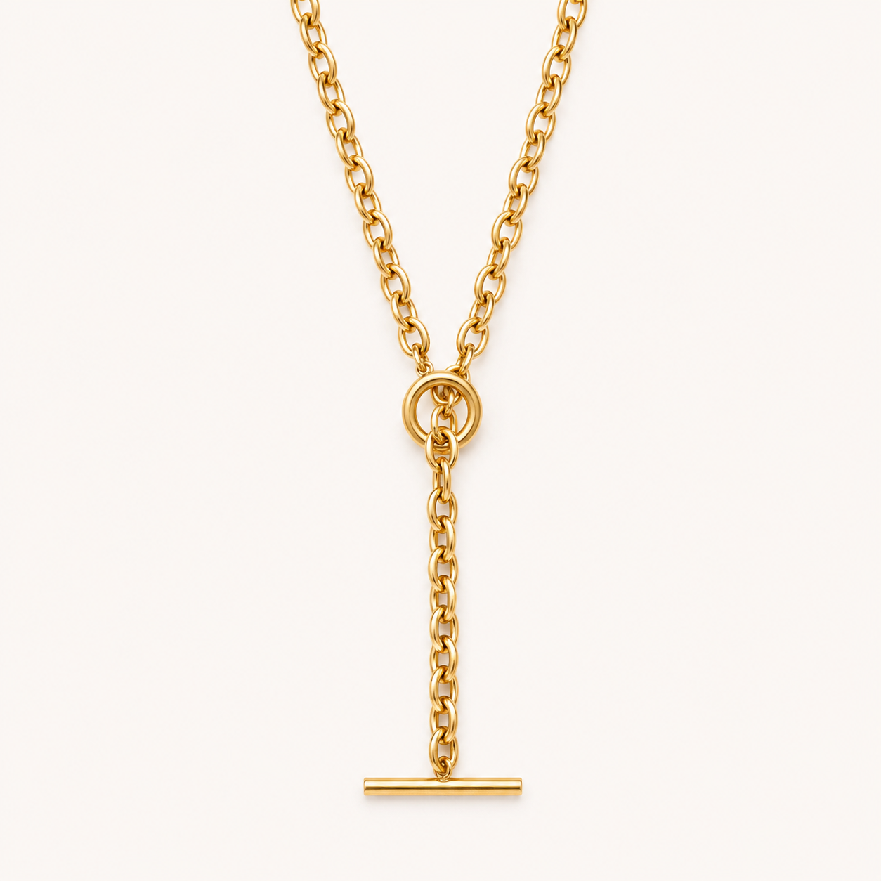 Gold Toggle Lariat