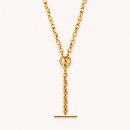 Gold Toggle Lariat