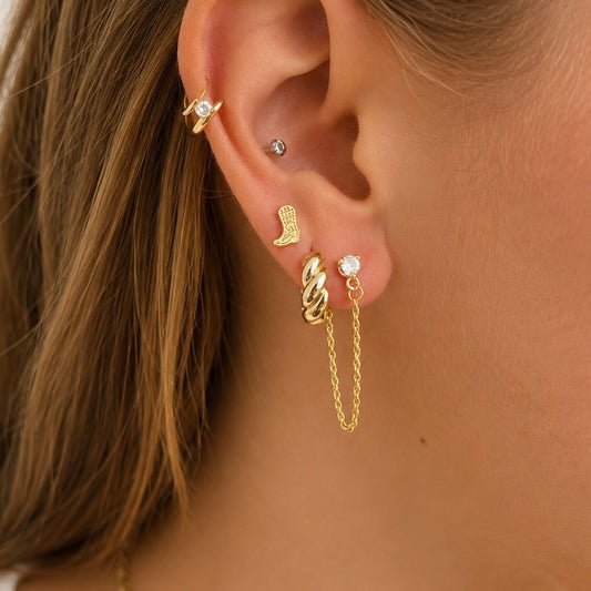 Lucinda Chain Drop Studs