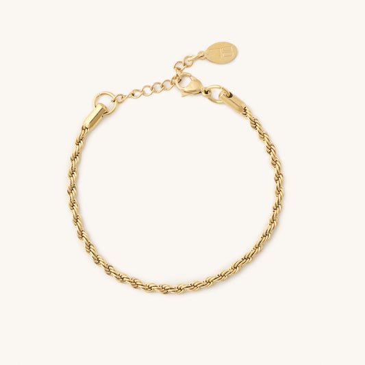 Golden Rope Bracelet - Nikki Smith Designs 