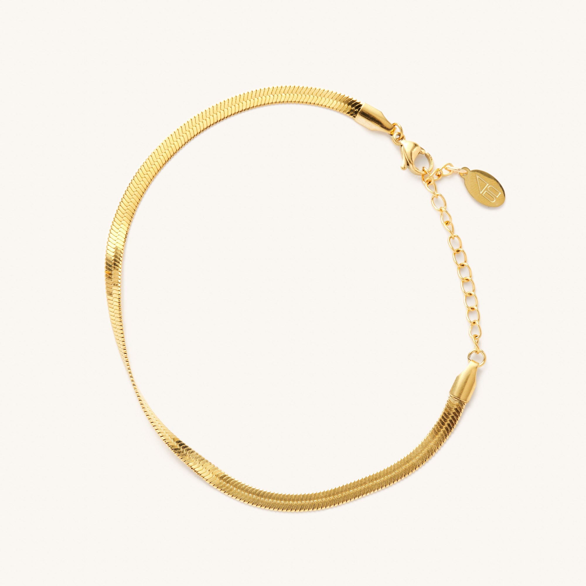 Sleek Gold Plated Stretchable Cuff Bracelet for Women - Mrigangi
