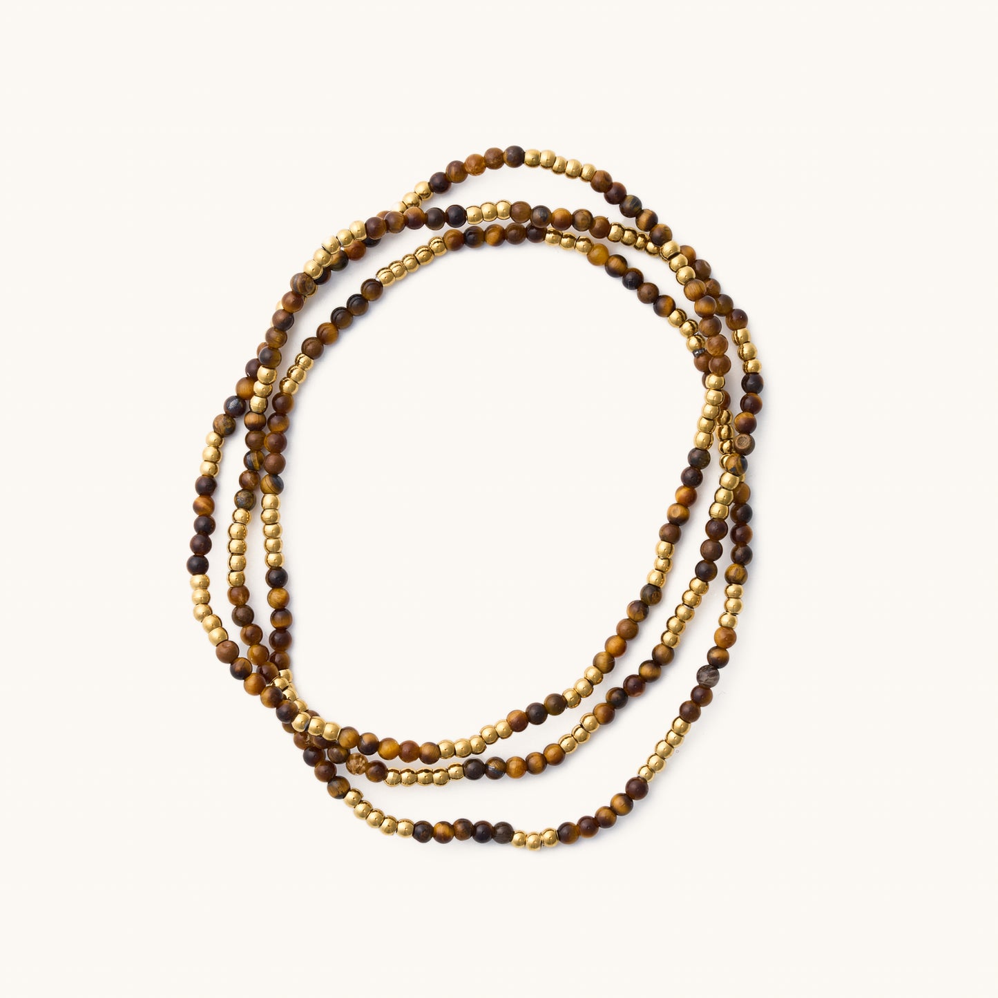 Jordan Mini Brown Bead Bracelet Set