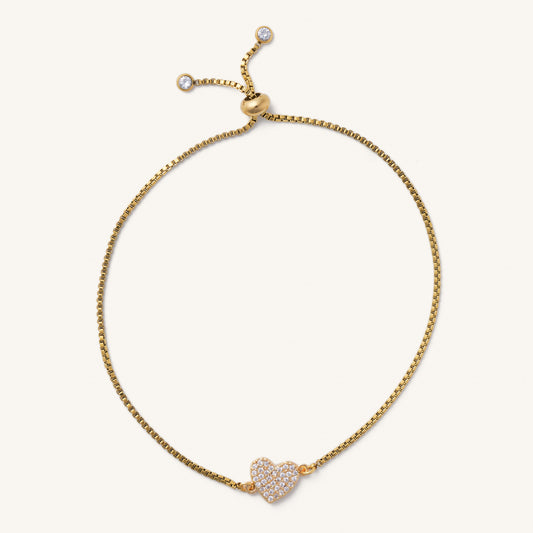 Stella Pave Heart Slider