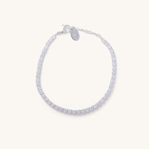 Silver Shimmer Tennis Bracelet - Nikki Smith Designs 