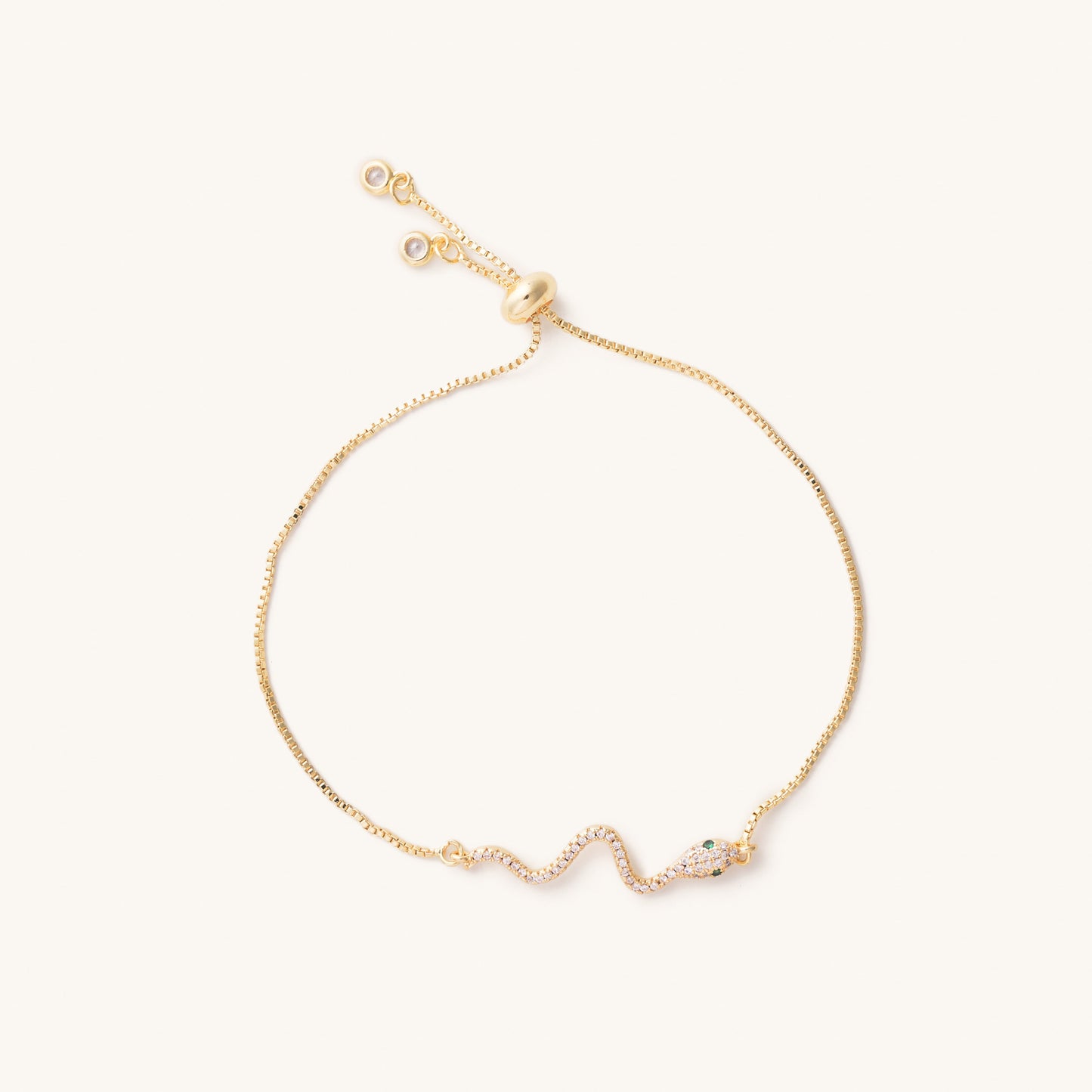 Presley Gold Snake Slider Bracelet