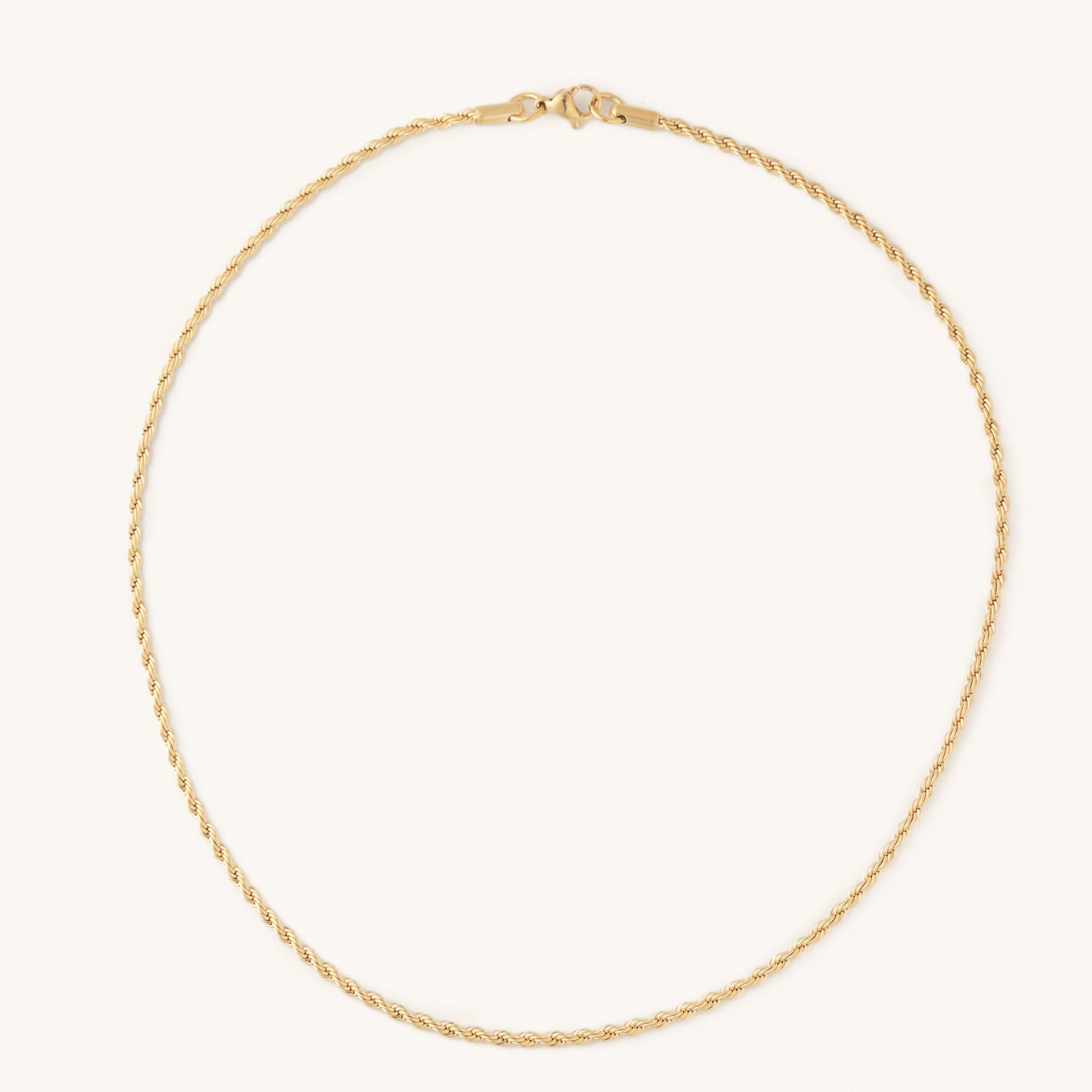 Skinny Golden Rope Necklace - Nikki Smith Designs 