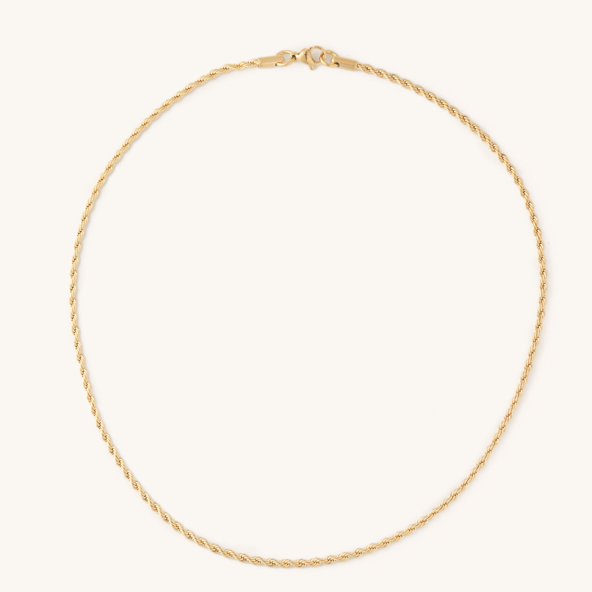 Skinny Golden Rope Necklace - Nikki Smith Designs 