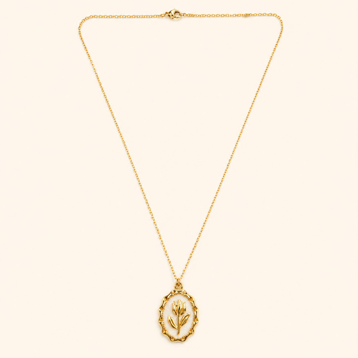 Tina Tulip Charm Necklace