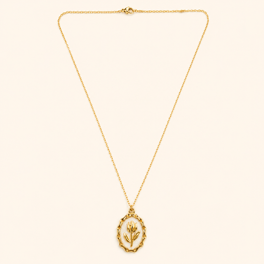 Tina Tulip Charm Necklace