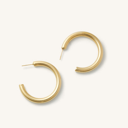 Rome Tube Hoops- Medium & Large