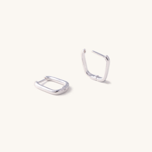 Cara Clip Hoops- Silver