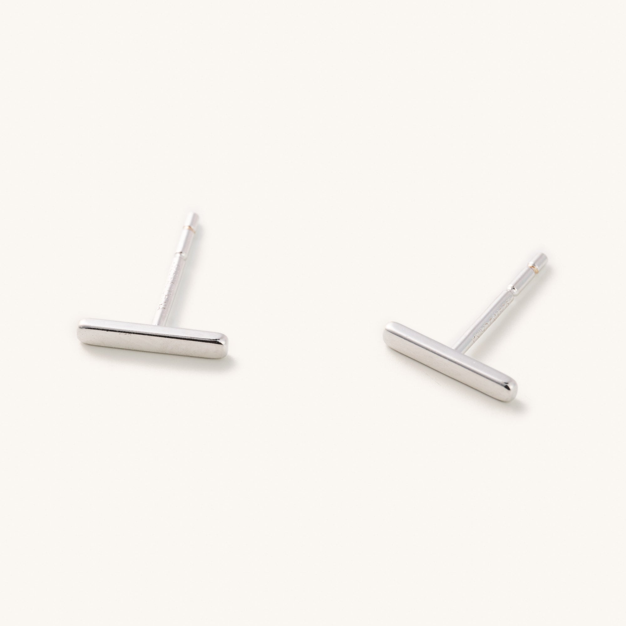 GOLD PLATED OVER STERLING SILVER BAR STUD EARRINGS - Walmart.com