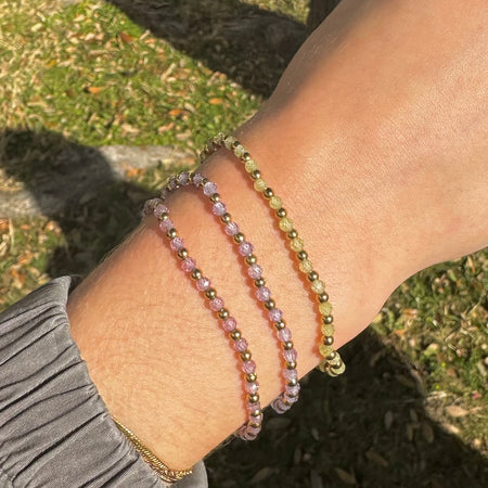 Mini Crystal Butterfly Slider Bracelet
