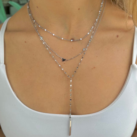 White Felix Silver Choker