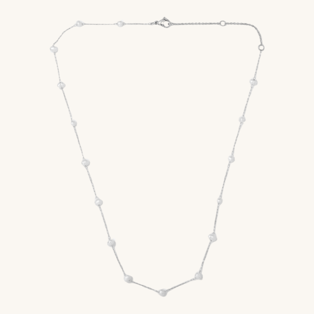 Silver Camille Pearl Necklace – Nikki Smith Designs