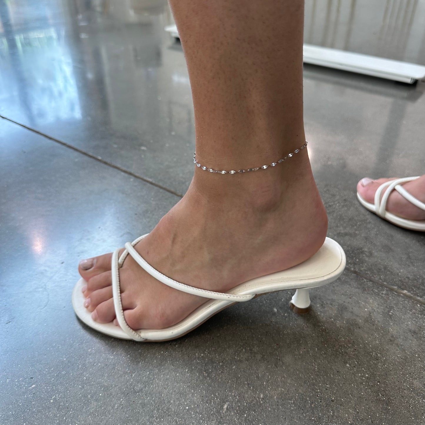 Waterproof Silver Eve Anklet