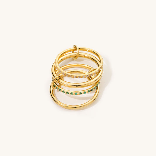Madelyn Emerald Stacked Ring