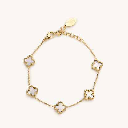 Mini White Shell Flora Bracelet