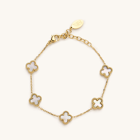 Mini White Shell Flora Bracelet