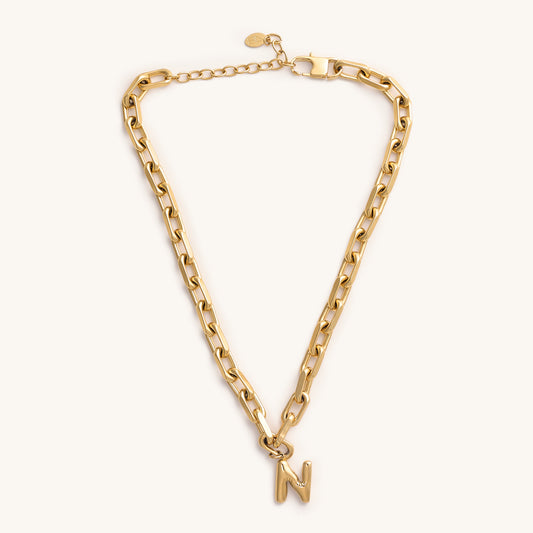 Dani Bubble Initial Necklace
