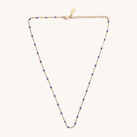 Dark Blue Dot Choker