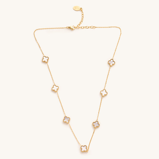 Mini White Flora Necklace